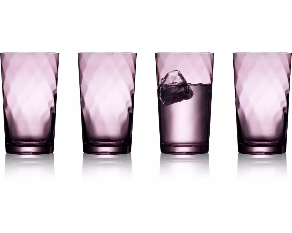 Lyngby Longdrinkglas Vienna Lila, 4 Stück, 45 cl