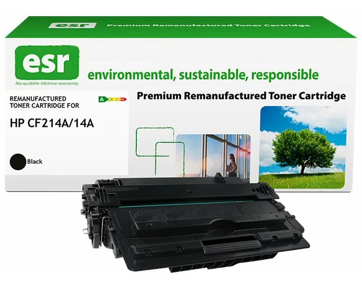 ESR Toner cartridge compatible with HP CF214A black black remanufactured 9.000 pages