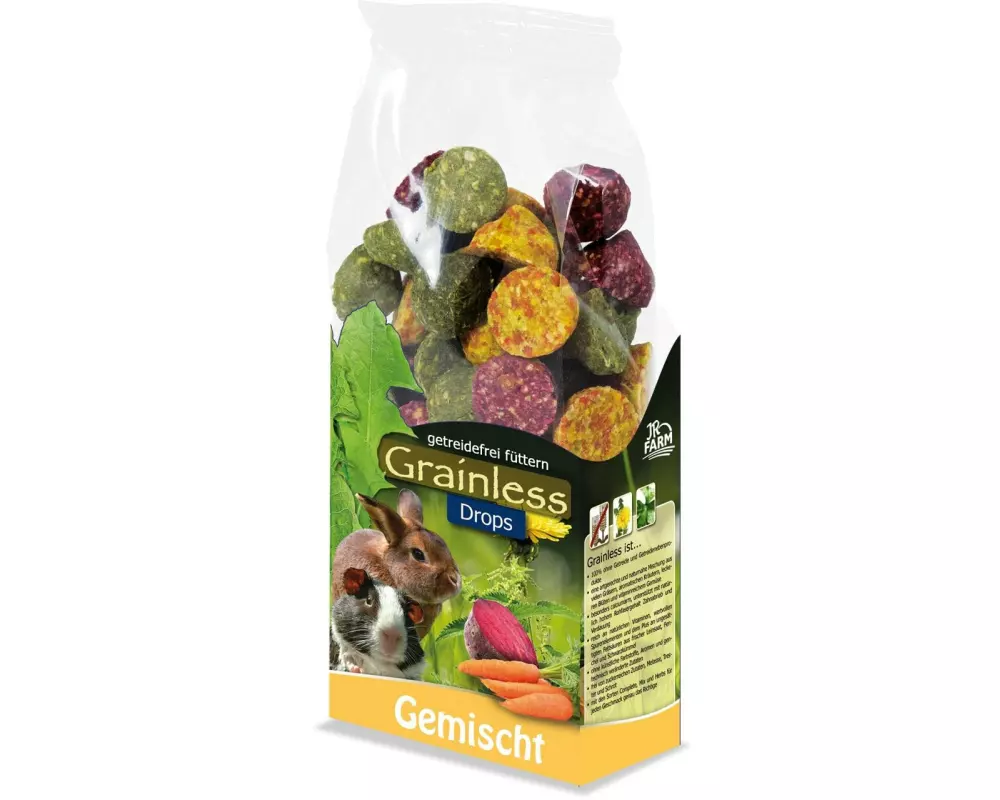 JR Farm Snack Drops gemischt Grainless, 140 g