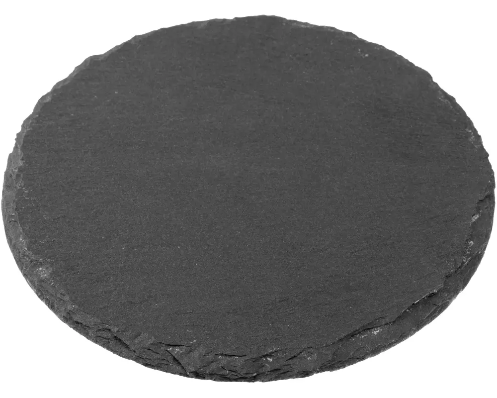COCON Kerzenuntersetzer Ø 15 cm, Schiefer, Schwarz