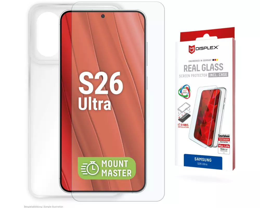 Displex 02223 Display-/Rückseitenschutz für Smartphones Klare Bildschirmschutzfolie Samsung 1 Stück(e)