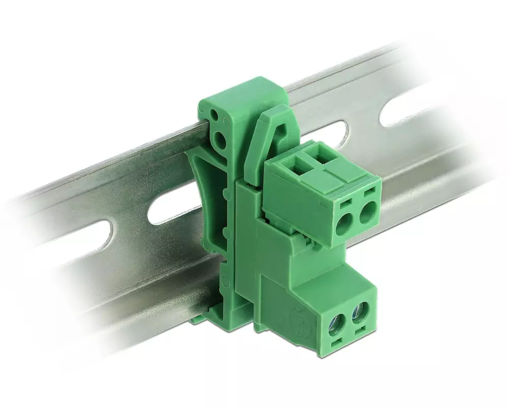 Delock 2 Pin, 5.08 mm Rastermass gewinkelt