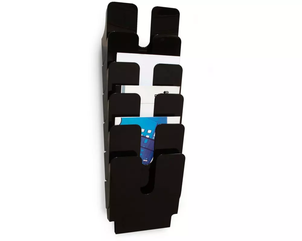 DURABLE Prospektständer Flexiplus 6 A4, Schwarz