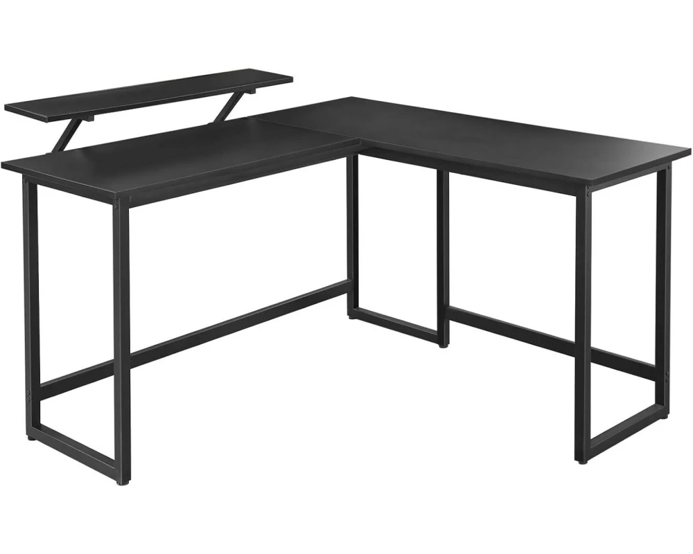 VASAGLE Tisch in L-Form Schwarz 120 x 119 cm