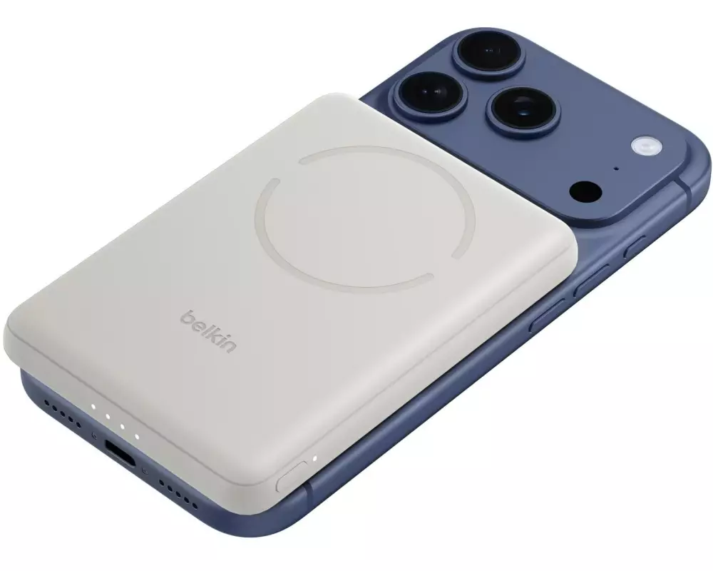 Belkin 5K Schlanke magnetische 5000 mAh Qi2 Sand