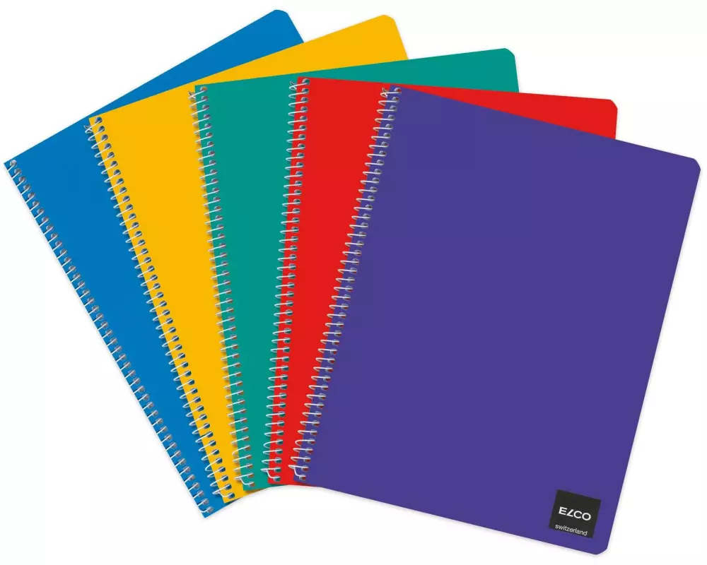 ELCO Notizheft mit Spiralbindung 17.5 cm x 22 cm, 10 Stück
