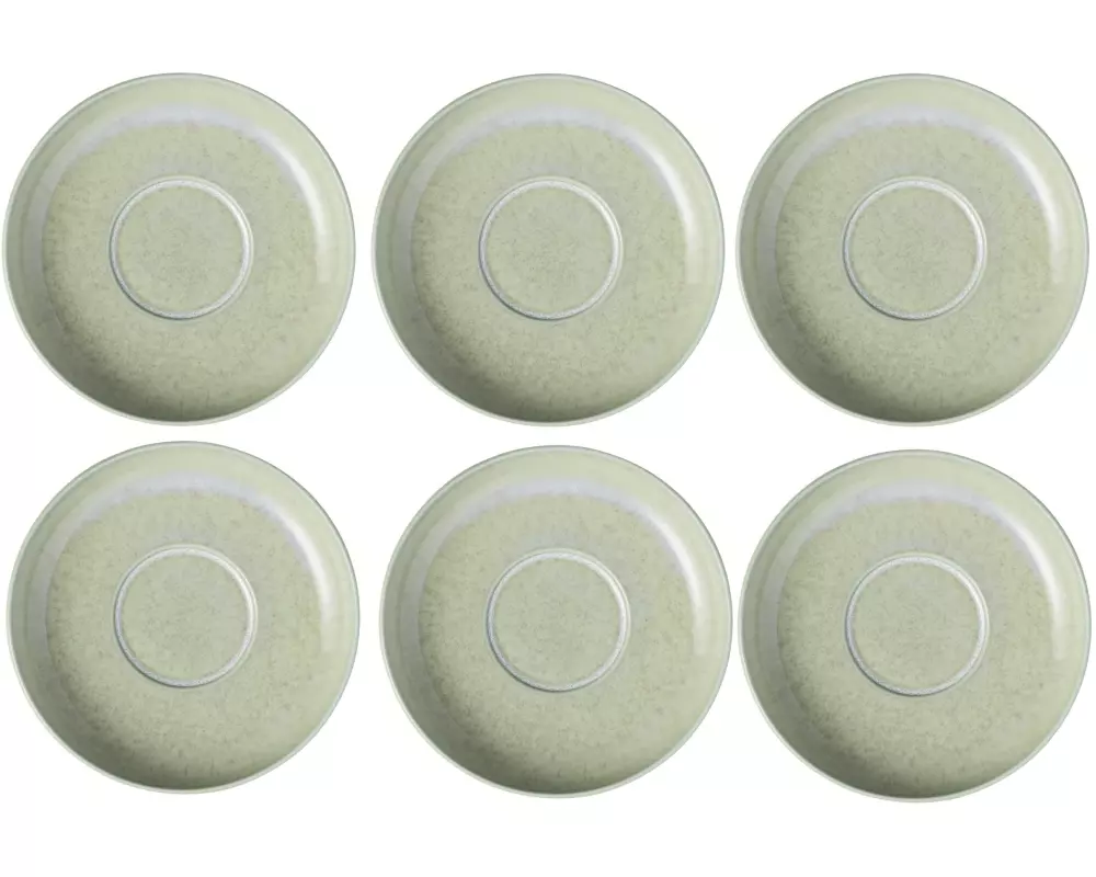 Villeroy & Boch Untertasse Perlemor Alga 6 Stück, Grün