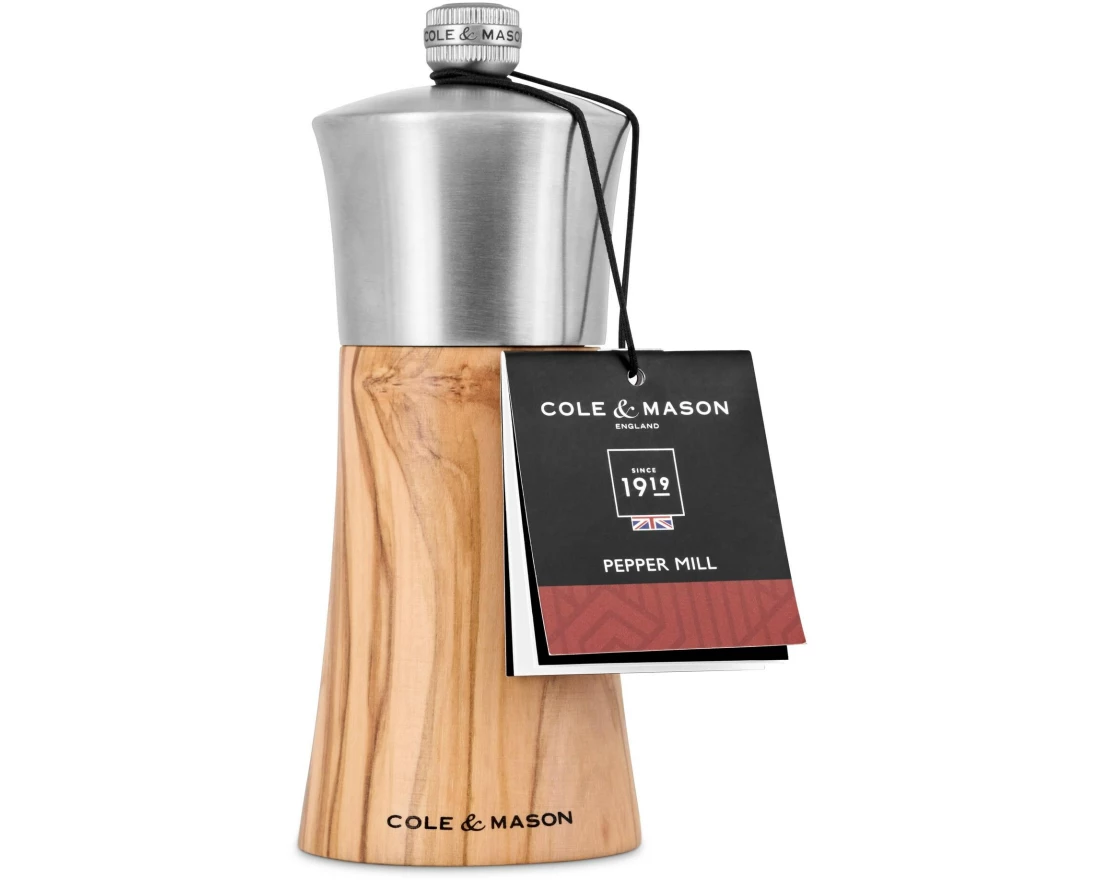 Cole&Mason Pfeffermühle Bromley 15 cm, Silber/Braun