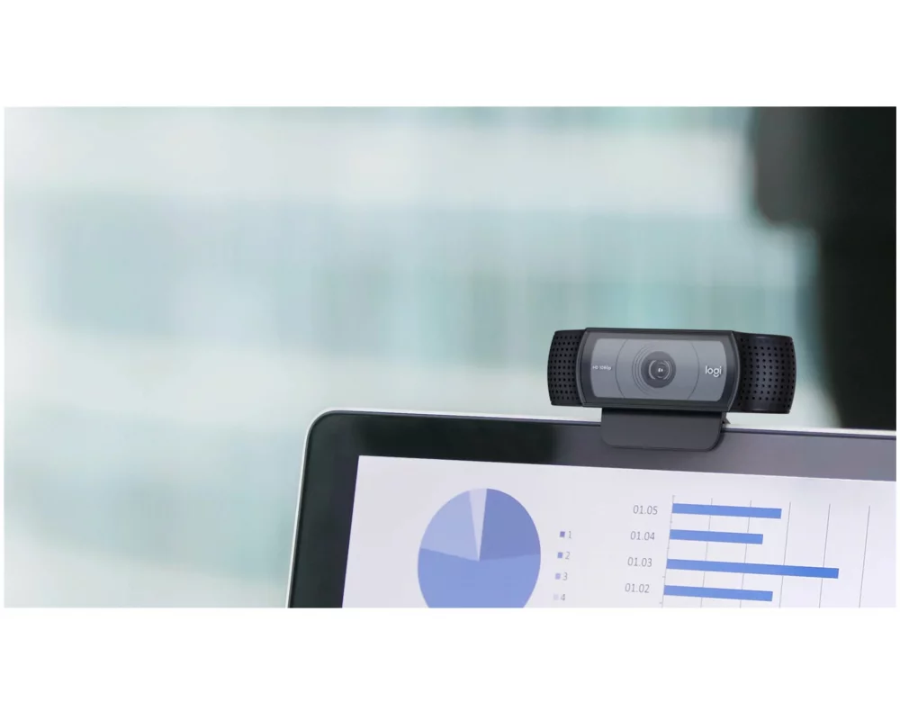 Logitech C920e Webcam colour 720p 1080p audio USB 2.0