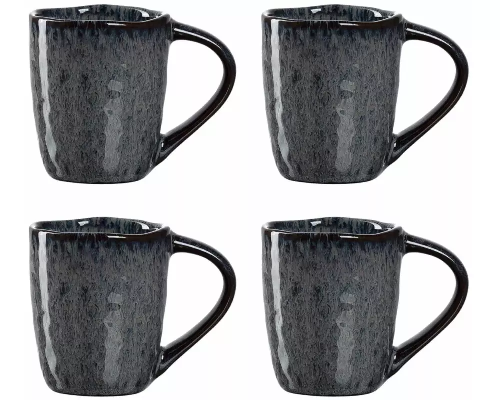 Leonardo Espressotasse Matera 90 ml, 4 Stück, Anthrazit