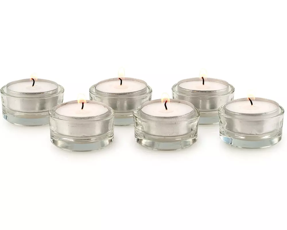 Pajoma Teelichthalter 6 Stück, Transparent