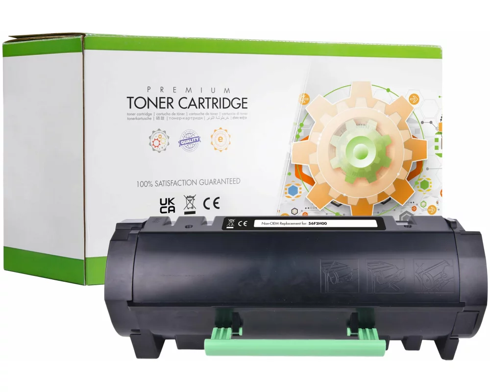 STATIC Toner cartridge compatible with Lexmark 56F2H00 black compatible 15.000 pages