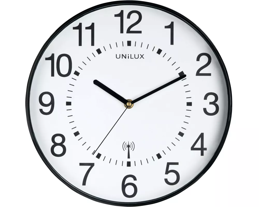 UNiLUX Wanduhr Wave Schwarz