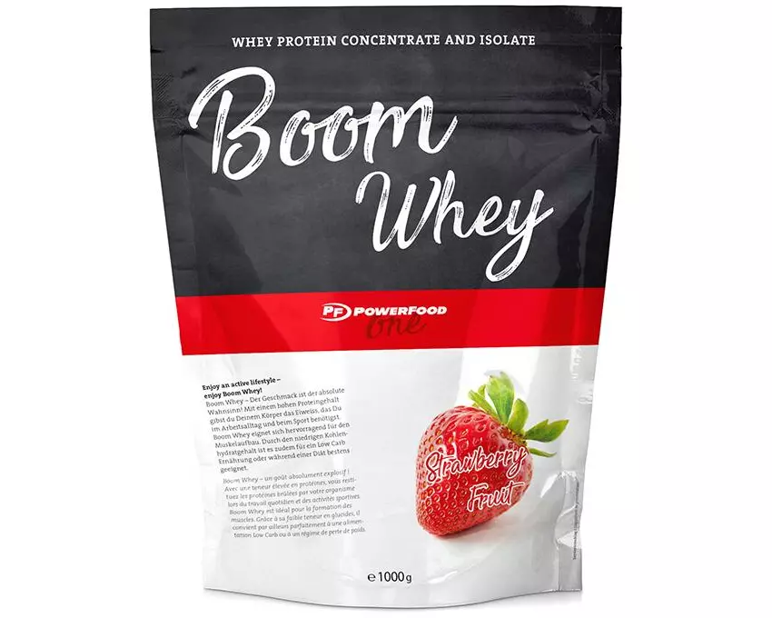 PowerFood One Pulver One Boom Whey Erdbeere 1000 g