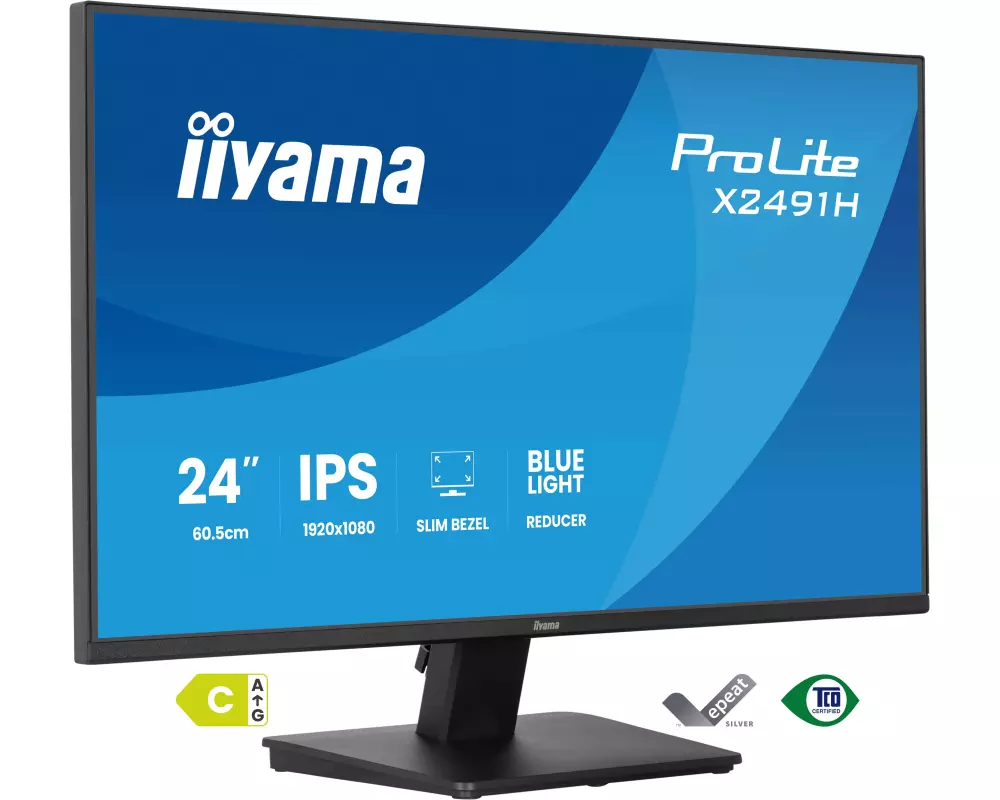 iiyama ProLite X2491H-B1 Computerbildschirm 60,5 cm (23.8") 1920 x 1080 Pixel Full HD LCD Schwarz