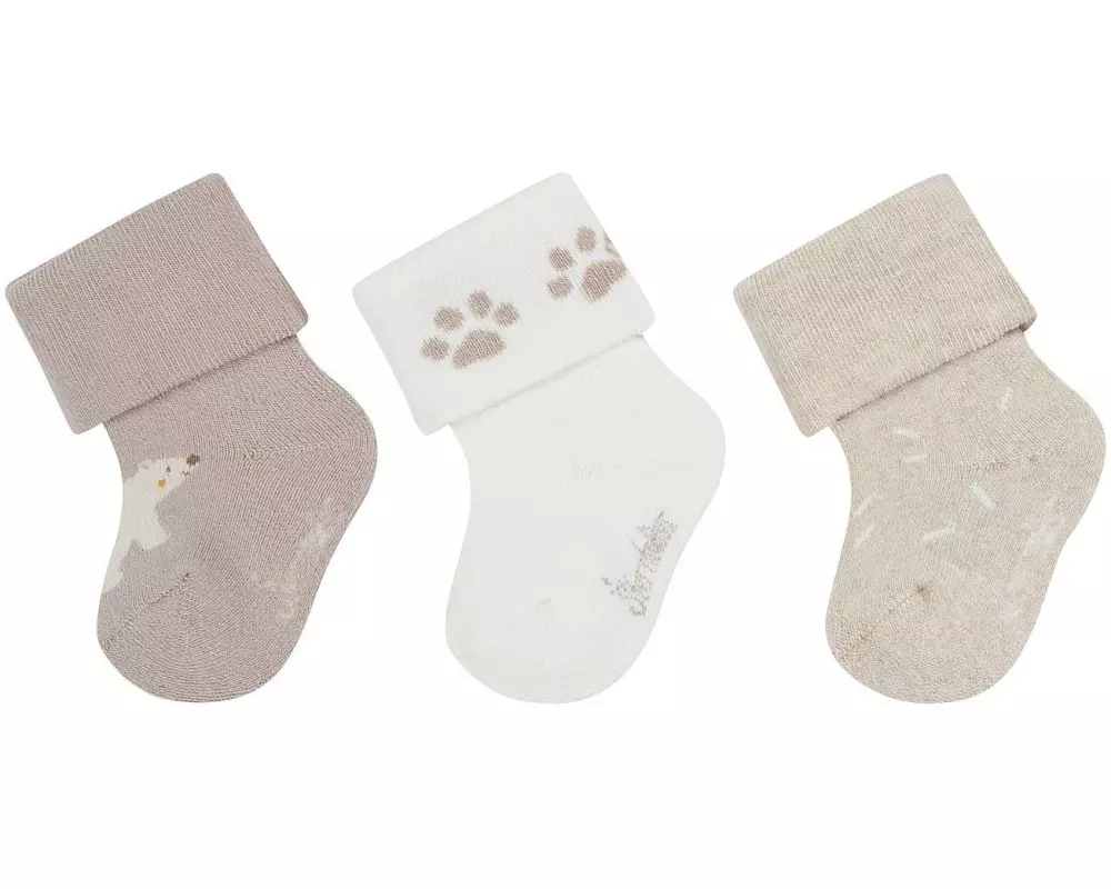 Sterntaler Socken 3er Set Bär Sand Gr. 17/18