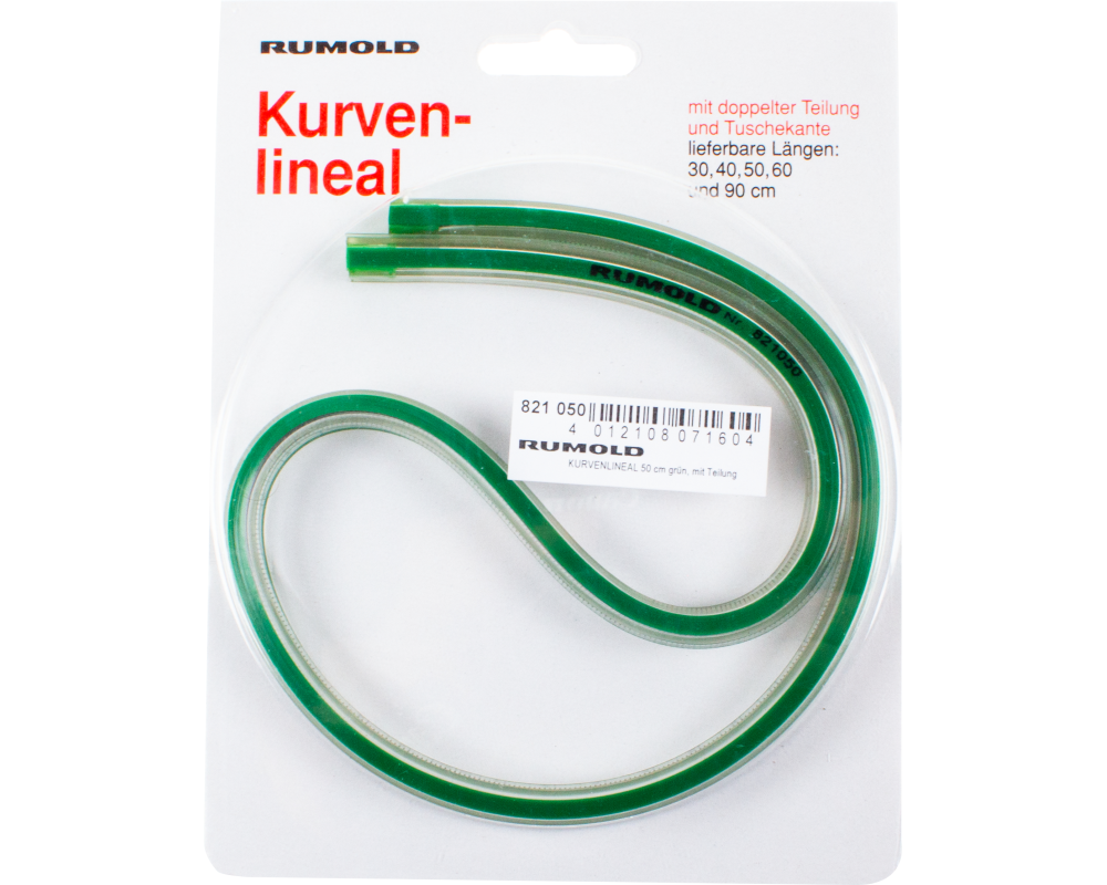 RUMOLD Flexibler Kurvenlineal 50cm 821050 mit Teilung