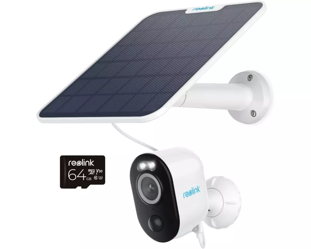 Reolink Netzwerkkamera Argus B330 inkl Solarpanel + 64GB Micro-SD