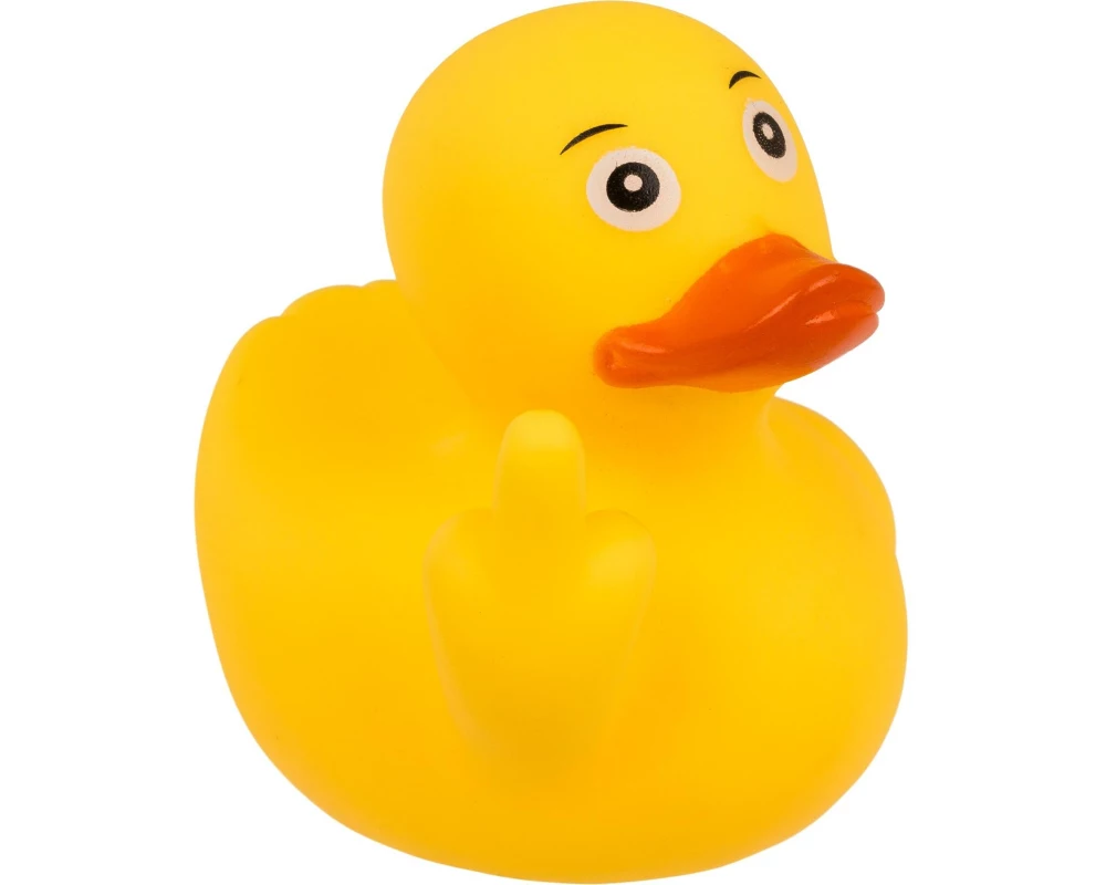 Trendcompany Badeente Mittelfinger