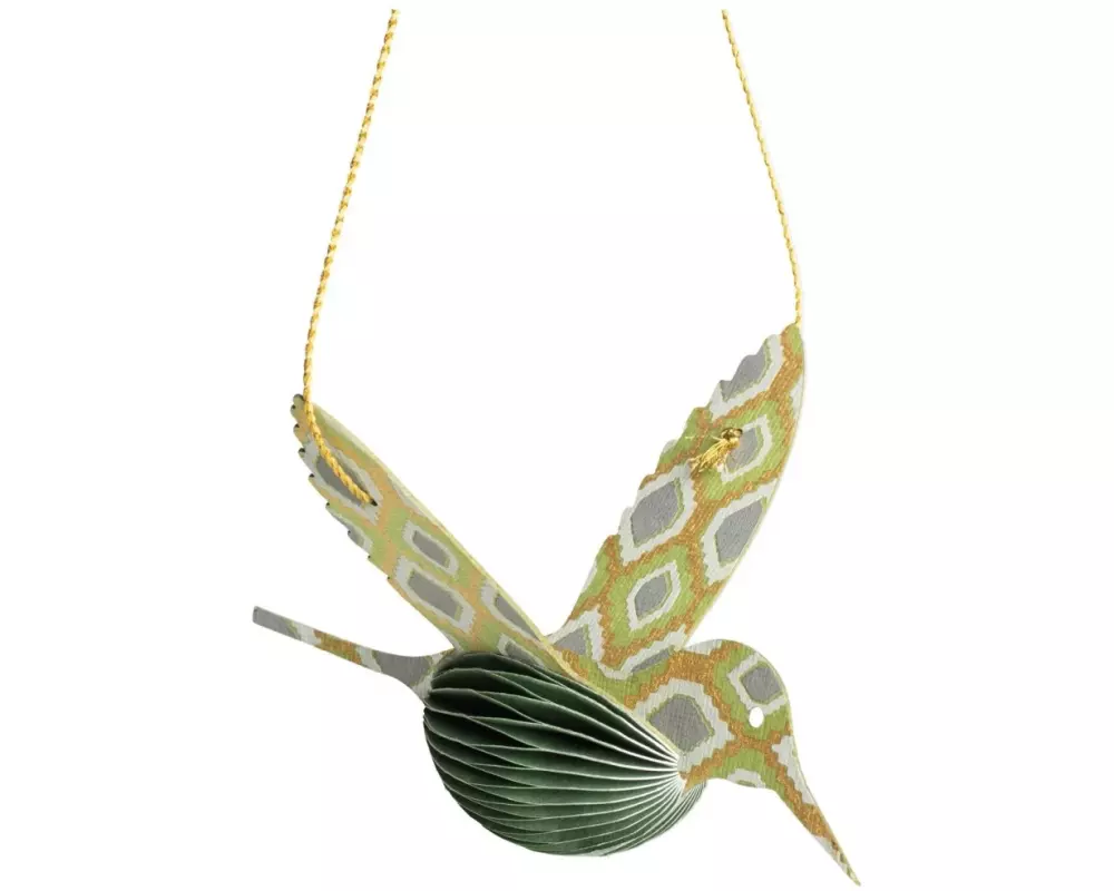 Tranquillo Aufhänger Kolibri Grün, 9 x 13 cm