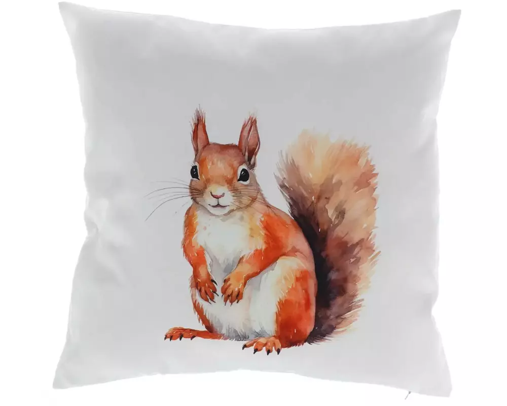 Esschert Design Outdoor Kissen Aquar. Eichhörn. 50 x 50 cm, Braun
