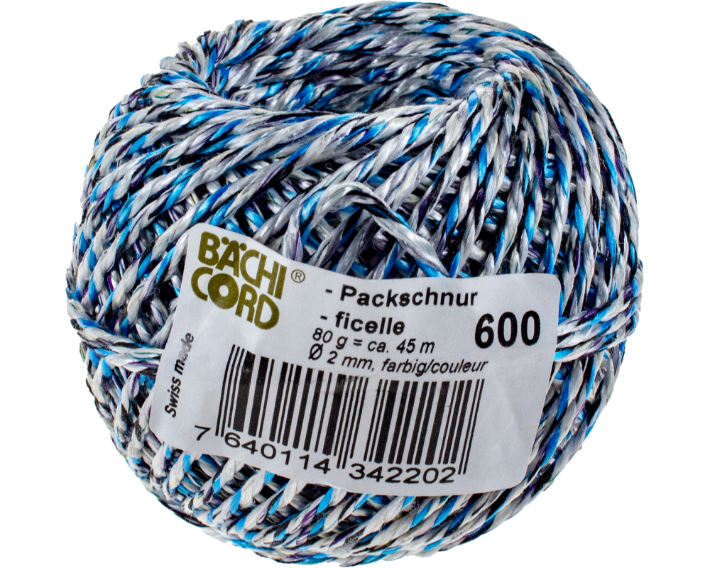 BAECHI Packschnur recycling 110.06019 farbig ass. 45m