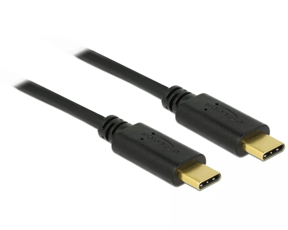 Delock USB 2.0-Kabel bis 5A Strom USB-C - USB-C 0.5 m