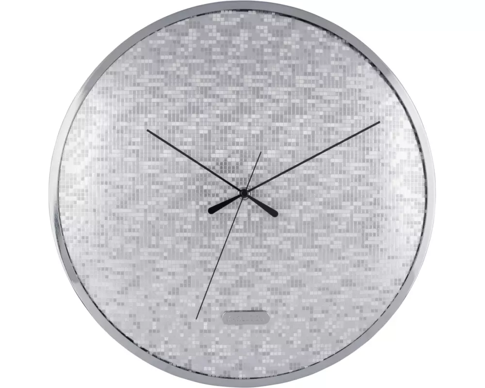 KARLSSON Wanduhr Disco Bling Bling 40 cm, Silber