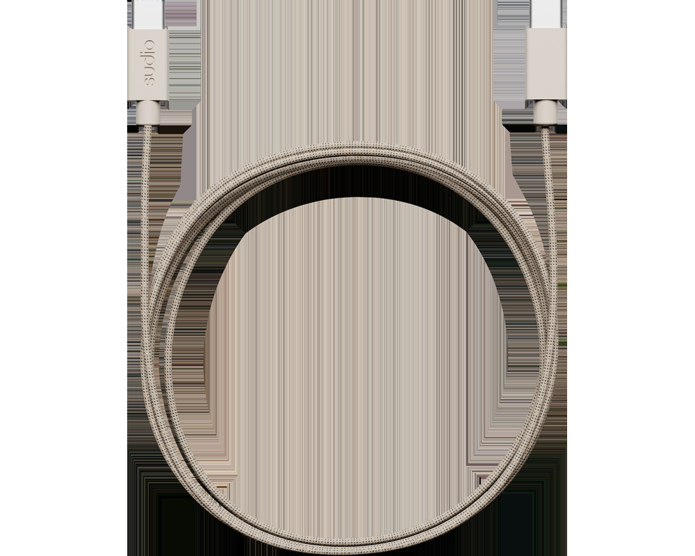 SUDIO USB-C - USB-C charging cable C1CSND C1-C, Sand, 1.8m