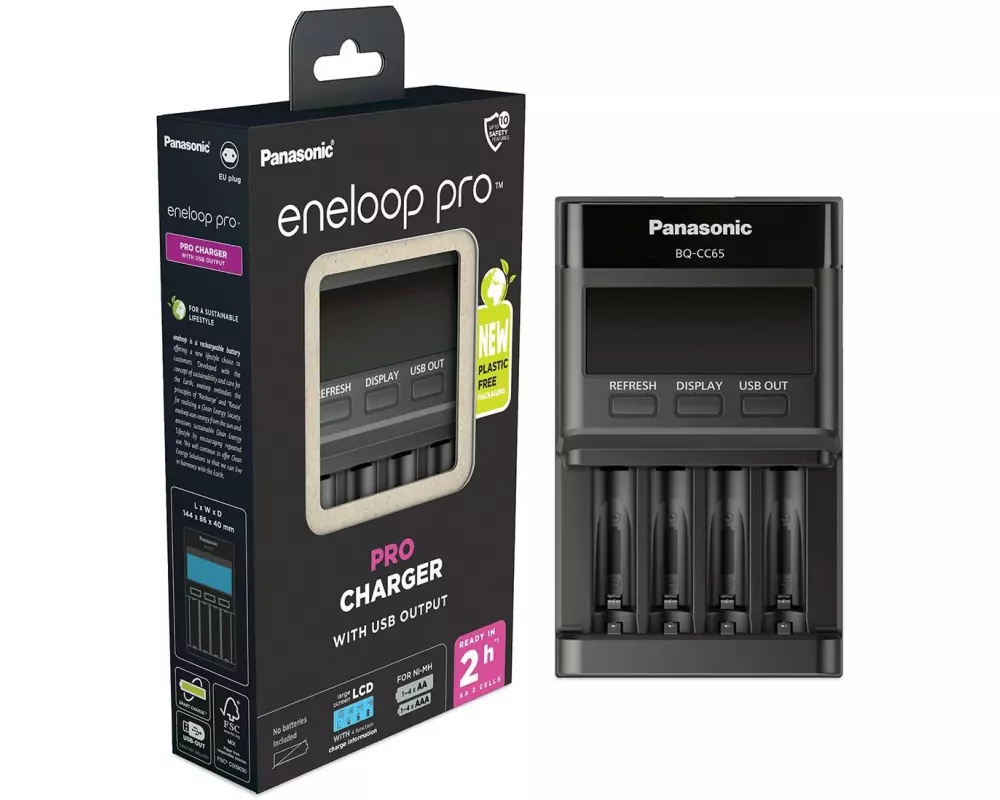Panasonic Ladegerät eneloop pro Pro Charger BQ-CC65