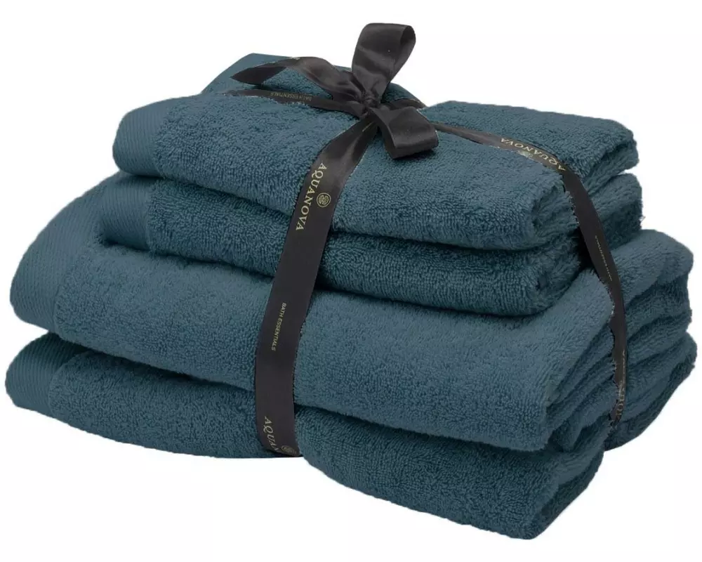 Aquanova Handtuch Rio 4 Stück Ozeanblau