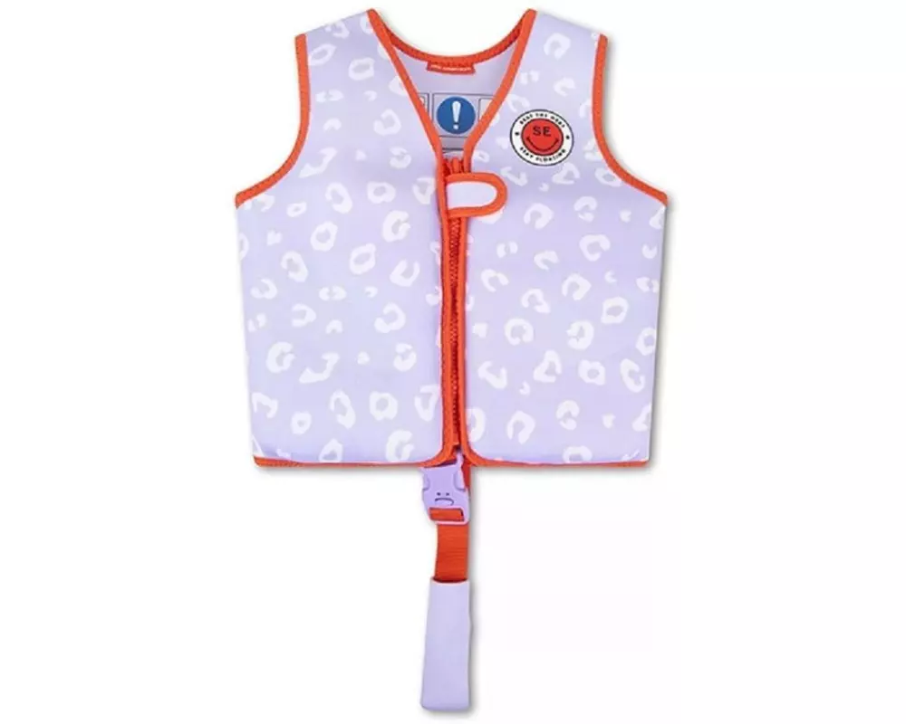 Swim Essentials Schwimmweste 3-6 Jahre Lila Leopard