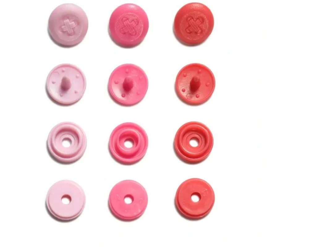 Prym Druckknöpfe Color Snaps Rosa, Ø 9 mm, 36 Stück