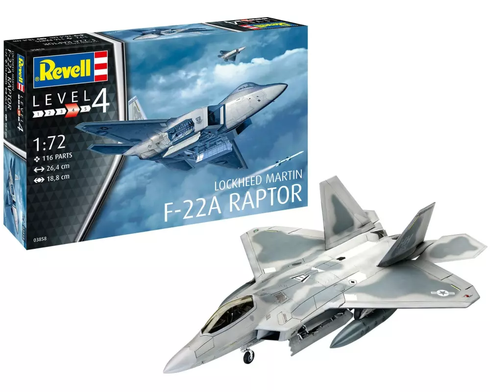 Revell Bausatz Lockheed Martin F-22A Raptor 1:72