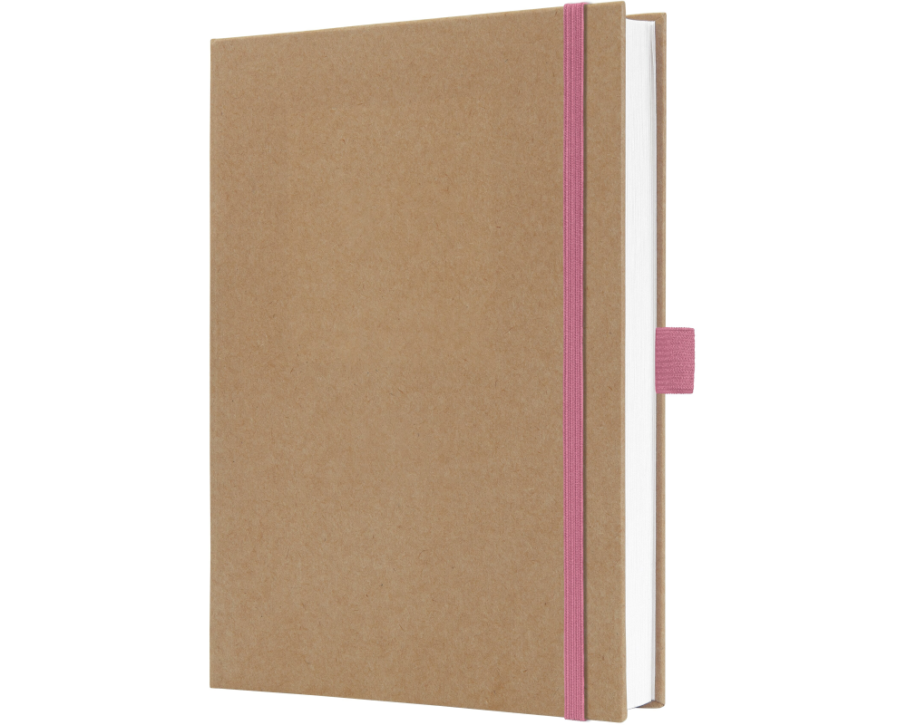 Jolie Notizbuch Pure Pink, A5, Blanko, Braun/Pink