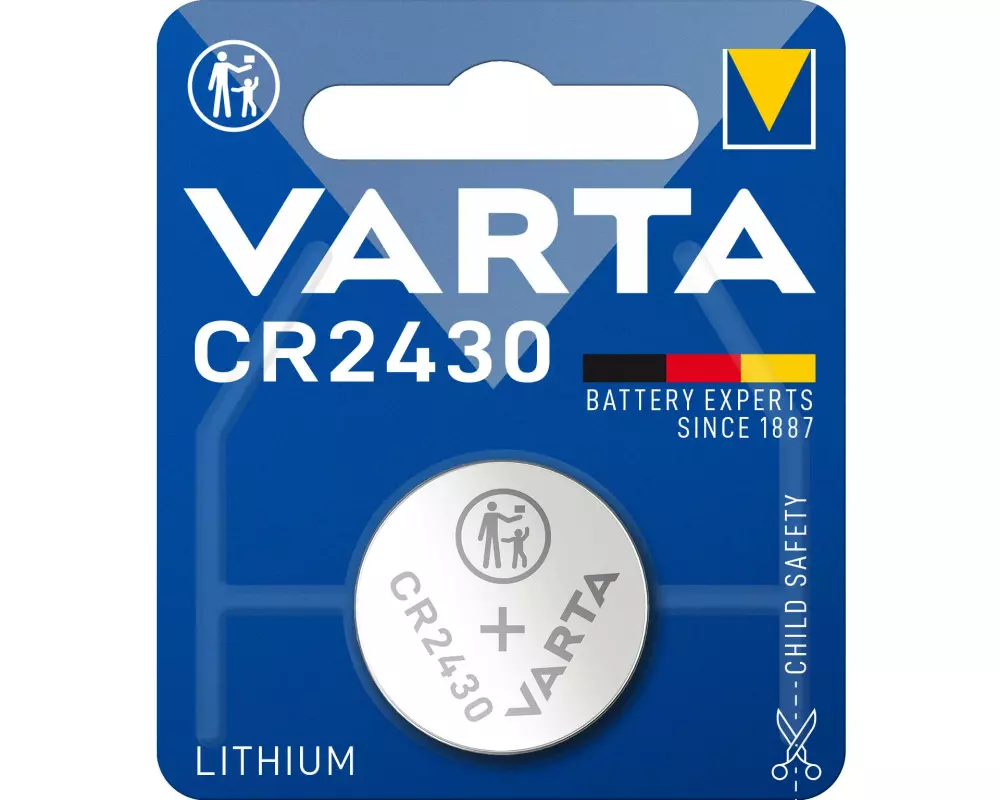 Varta Knopfzelle CR2430 , 1 Stück