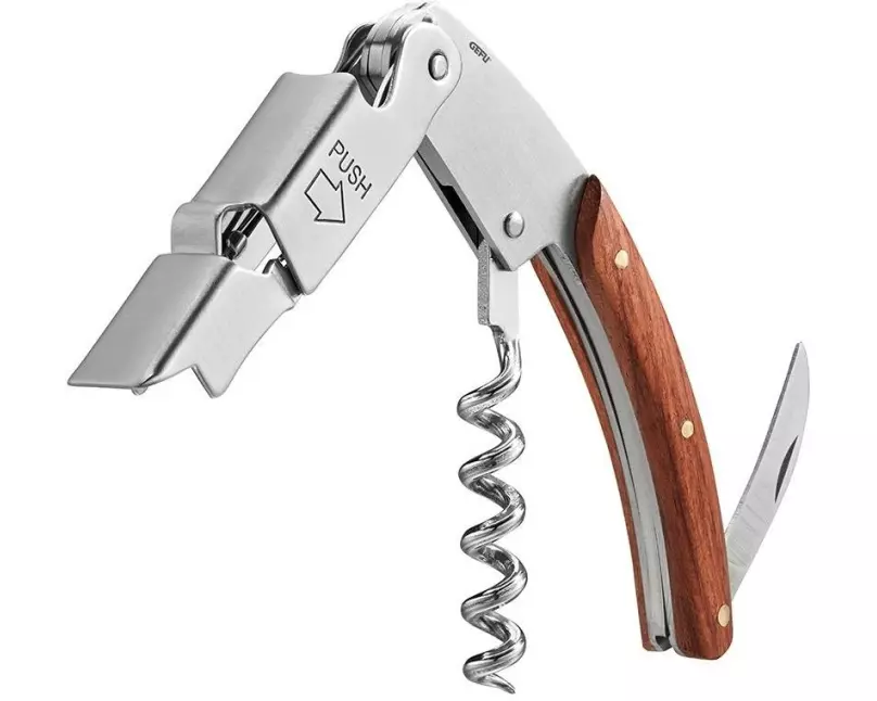 GEFU Kellnermesser Palissa Silber/Braun