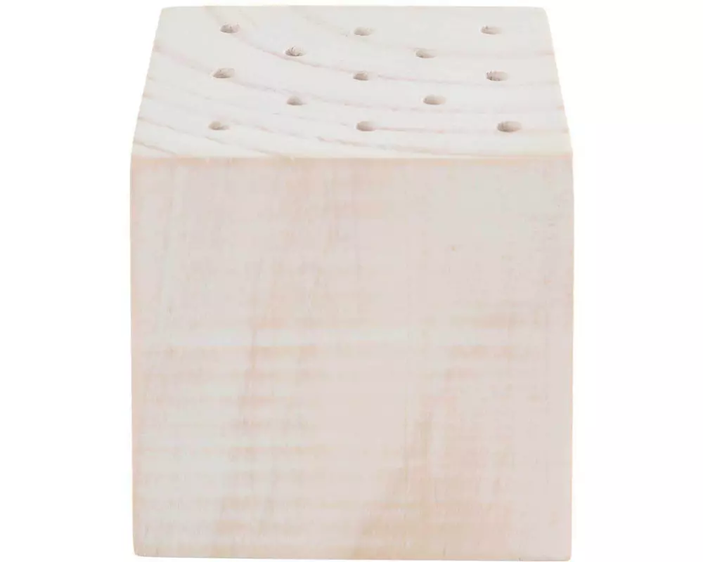 Rico Design Holzartikel Holzständer 8 x 8 x 8 cm, Weiss