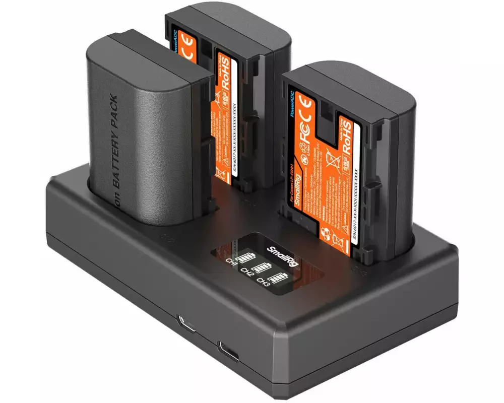 Smallrig Digitalkamera-Akku LP-E6NH Triple