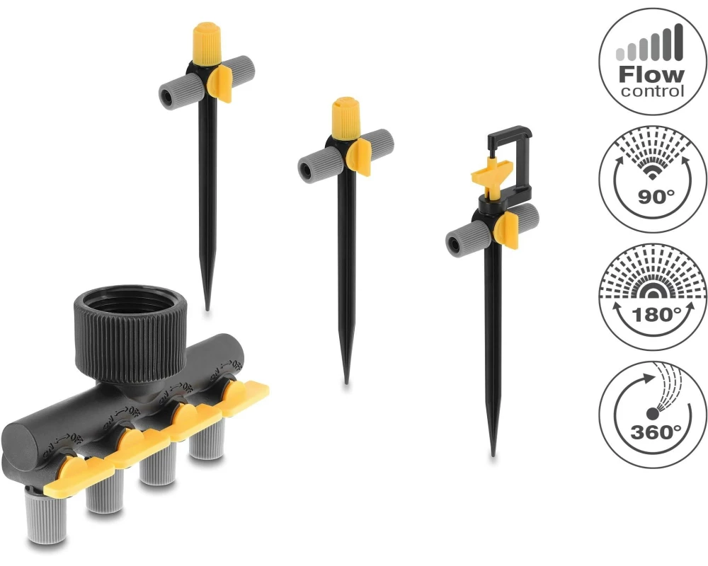 Delock Sprinklerstecker T-Form Set , 4-Wegeverteiler