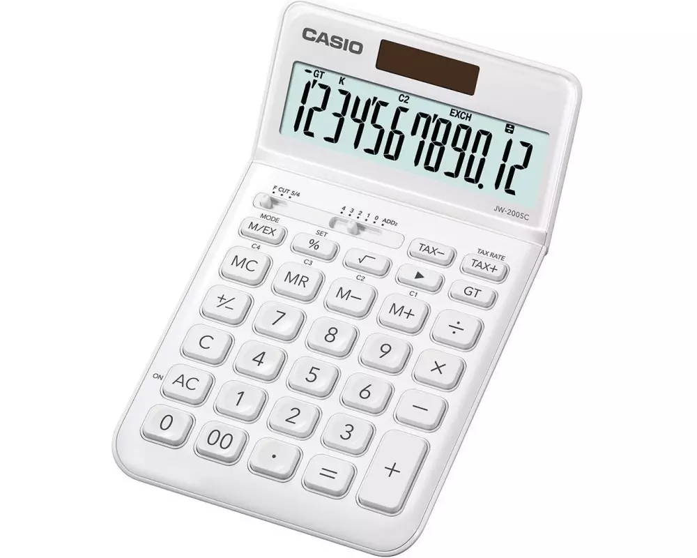 Casio Taschenrechner CS-JW-200SC-WE Weiss