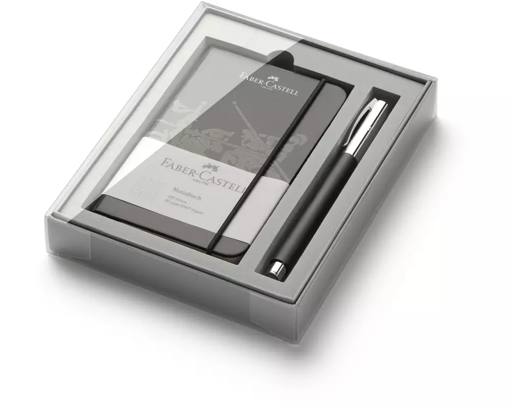 Faber-Castell Gelschreiber Ambition OpArt Edelharz, mit Notizbuch