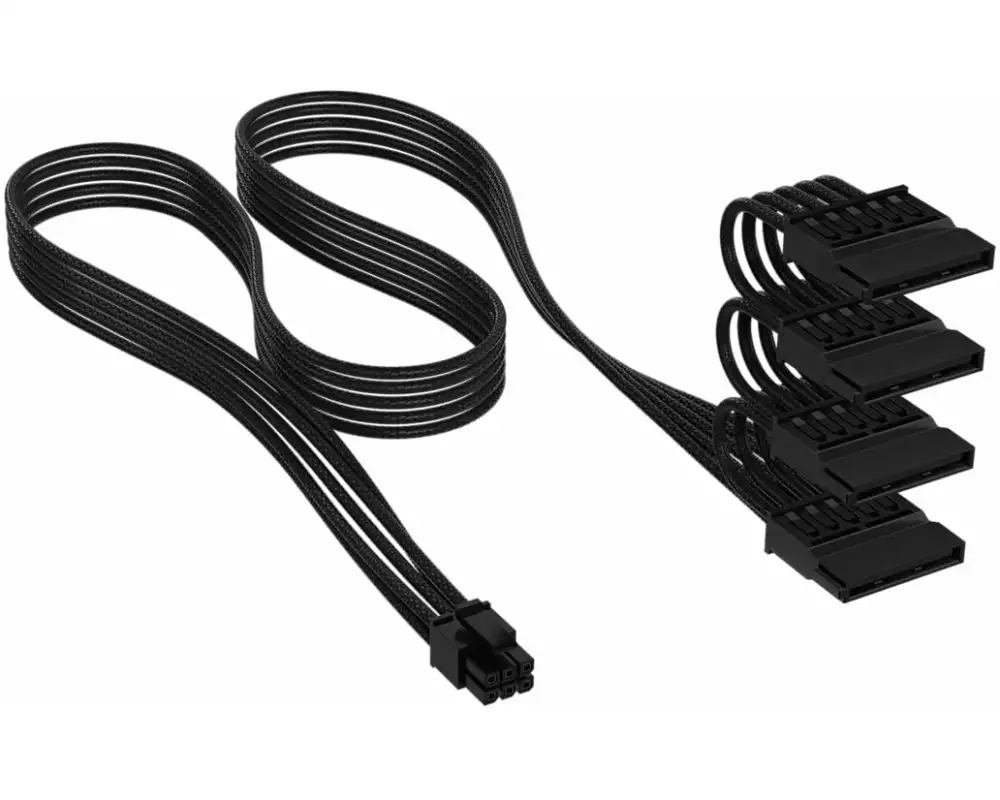 Corsair Premium Ind.Sleeved Serial ATA(SATA) Cable(4 conn) T5 75 cm