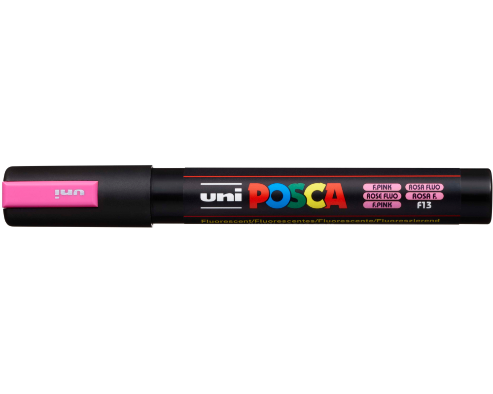 UNI-BALL Posca Marker 1,8-2,5mm PC-5M F.PINK fluo rosa, Rundspitze