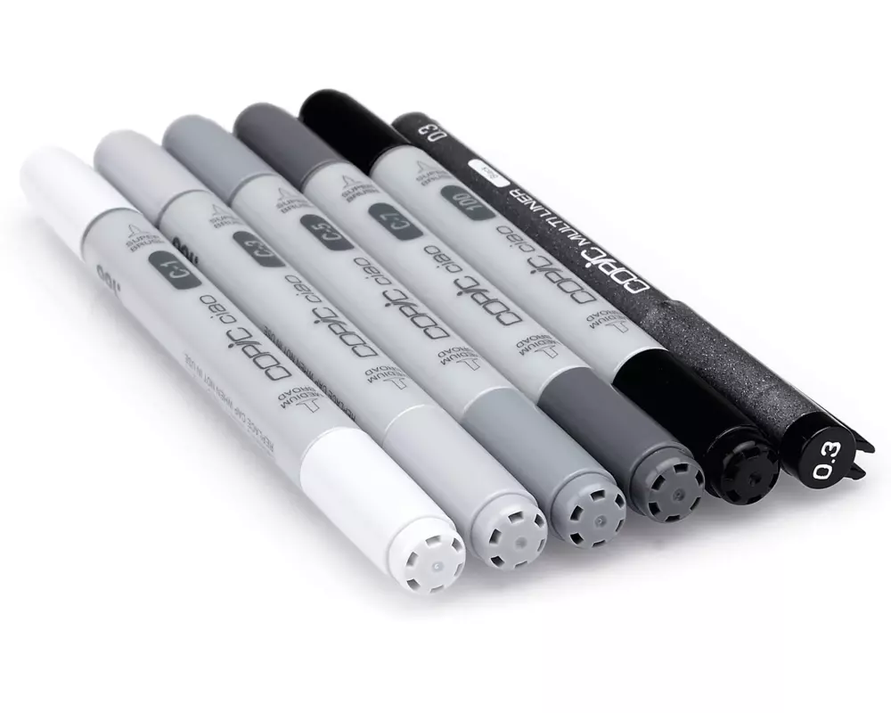 Copic Grafikmarker Ciao 5+1 Set Cool Grey