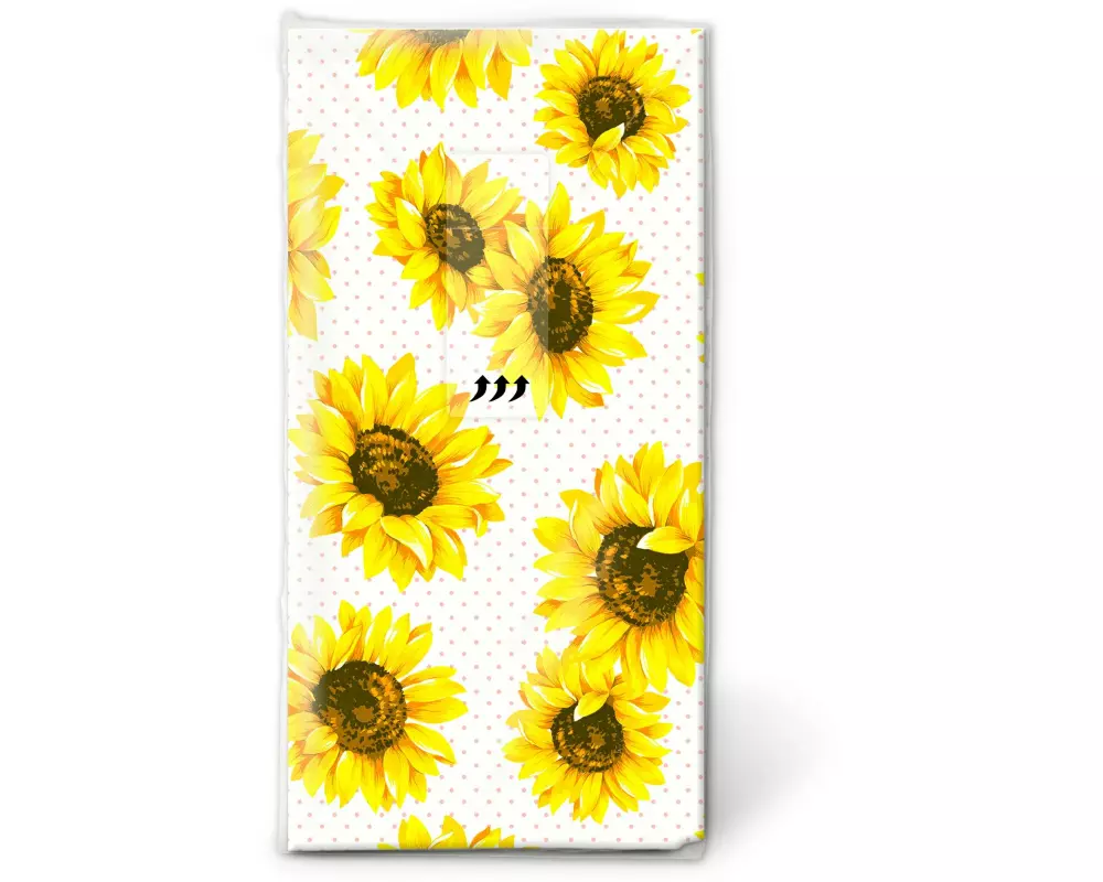 Paper + Design Taschentücher Sunflowergarden 4-lagig, 10 Stück