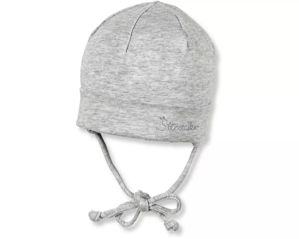 Sterntaler Mütze Beanie Jersey Silbergrau