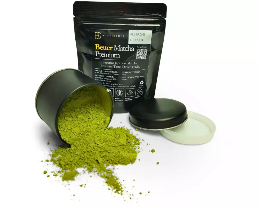 BetterMatcha Bio Matcha und Aromadose Premium Set, 150 g