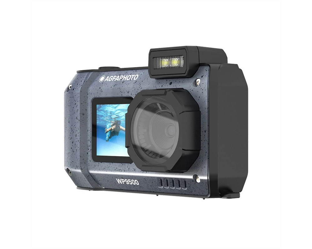 Agfa WP9500 Compact Digital Camera, Black, Waterproof