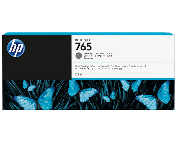 HP Tintenpatrone 765 dark grey F9J54A DesignJet T7200 775ml